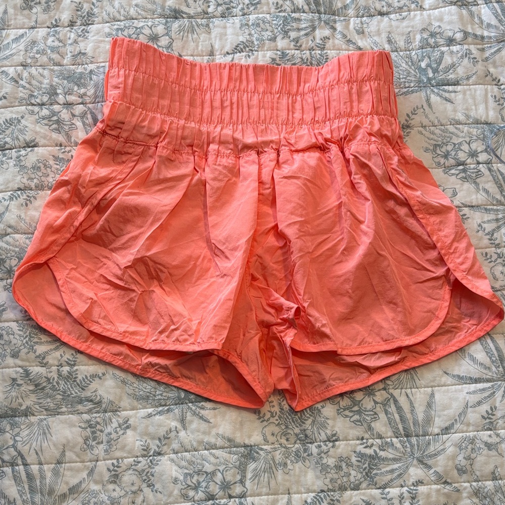 Free People FP Movement The Way Home High Rise Shorts Women's M Peach SZ S